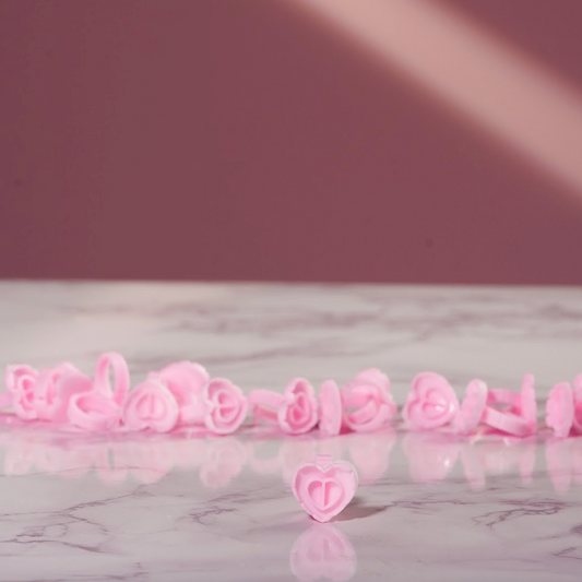 Heart Glue Rings